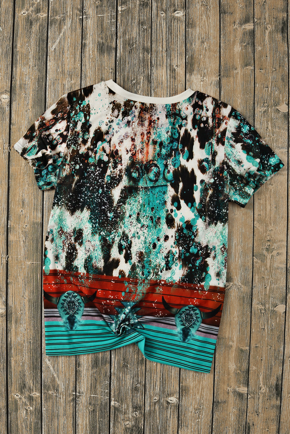 Graphic Round Neck Short Sleeve T-Shirt