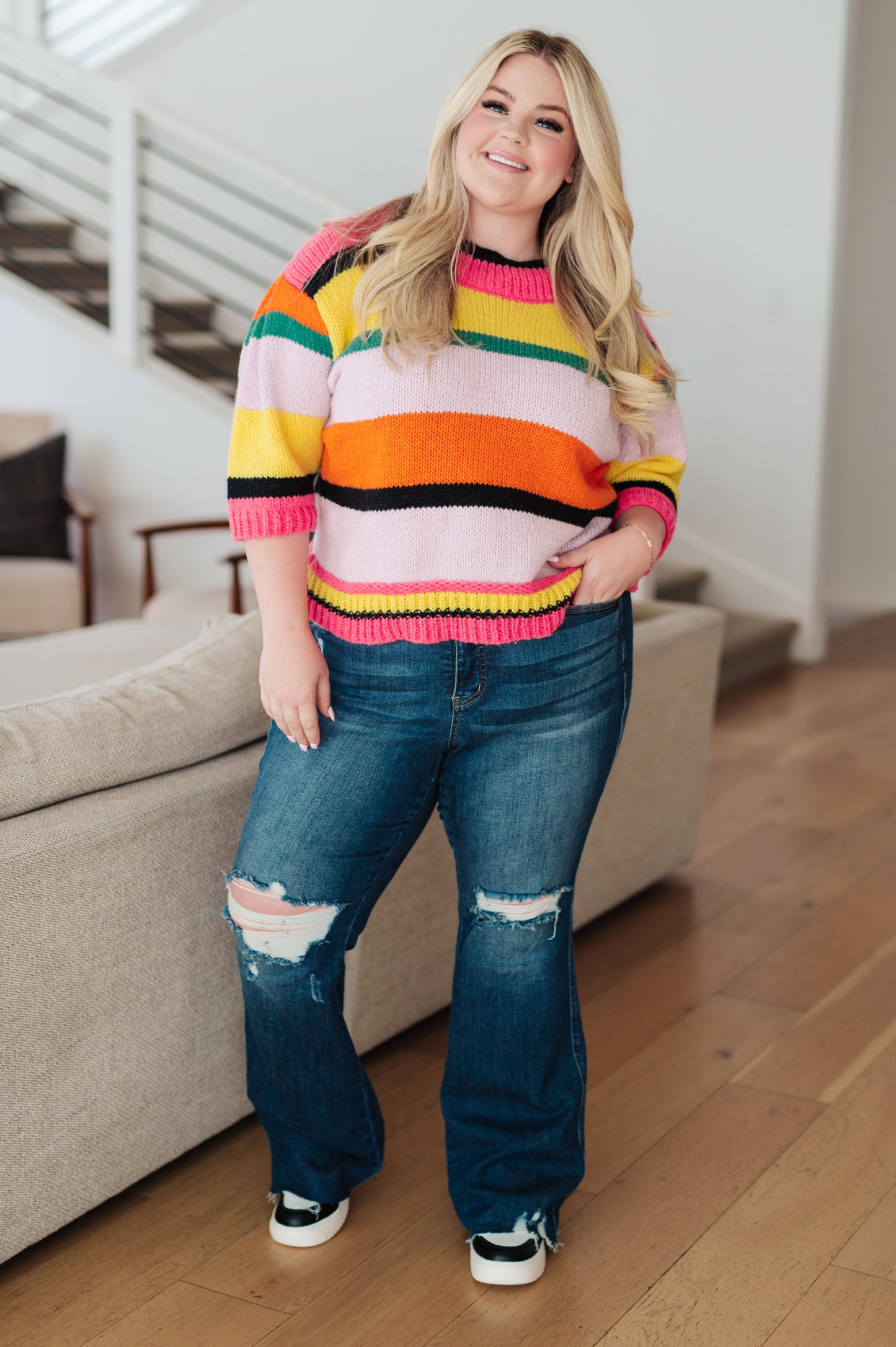 BiBi Bright Side Striped Sweater