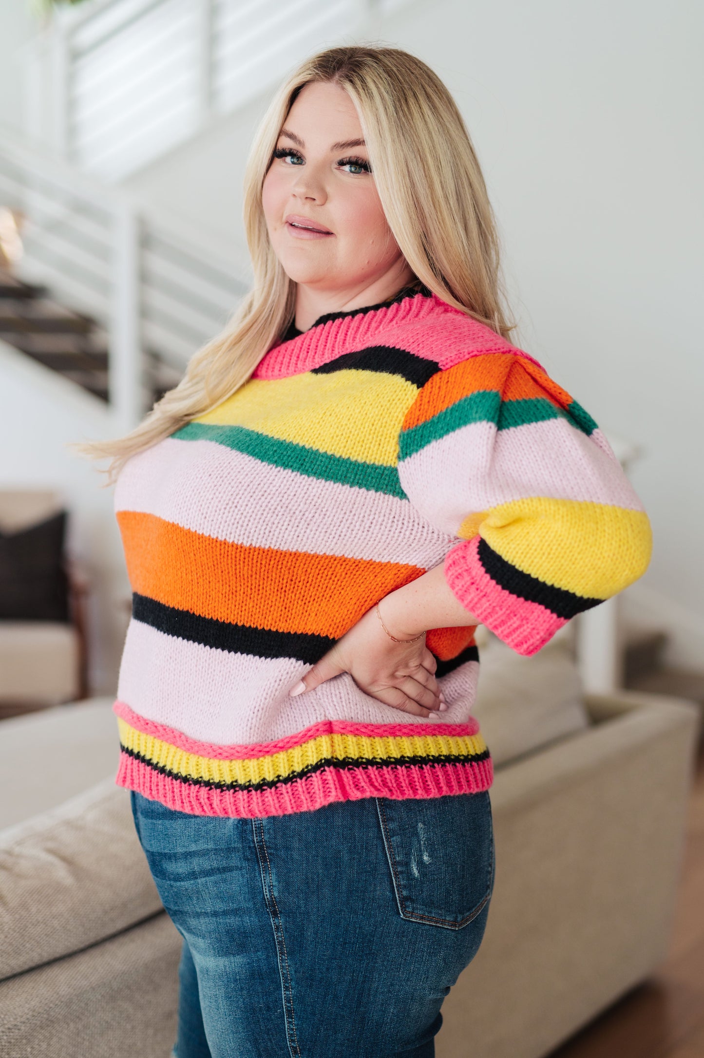 BiBi Bright Side Striped Sweater