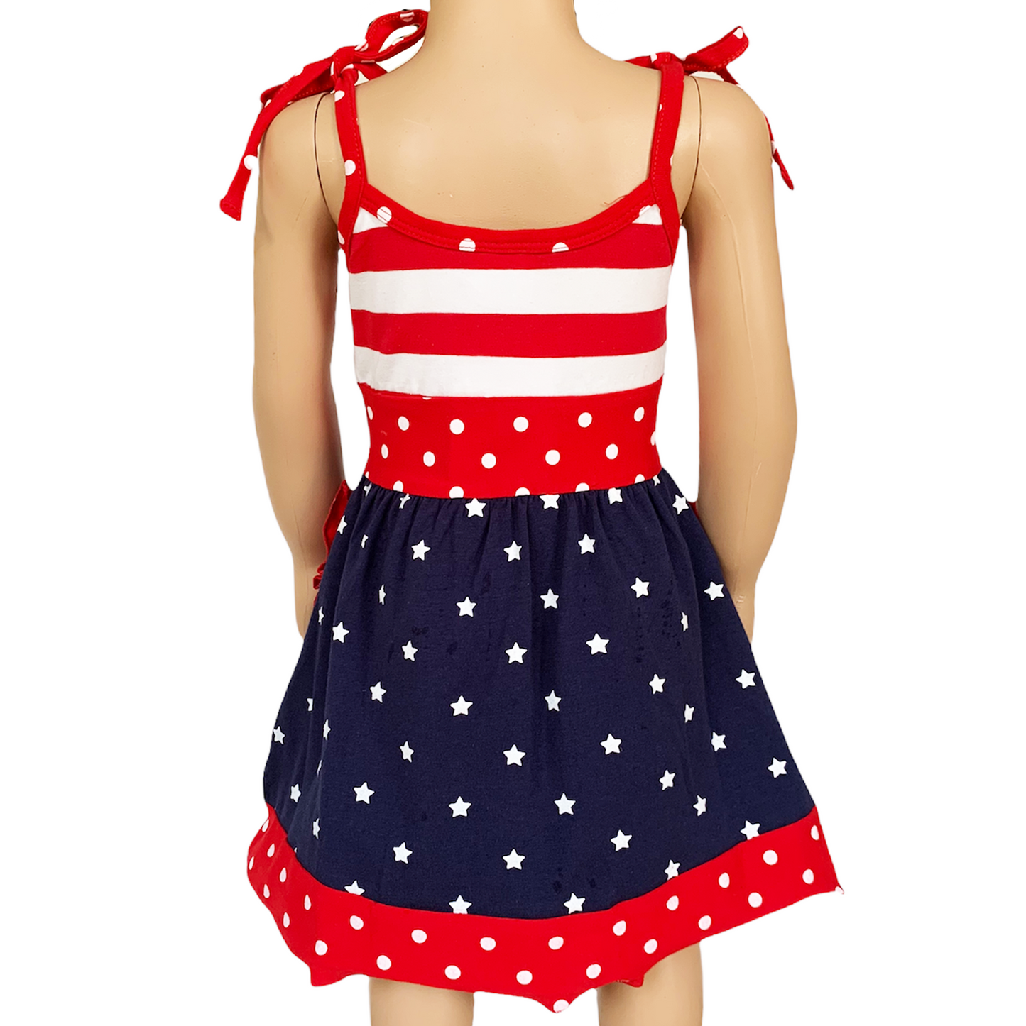 AL Limited Girls 4th of July Patriotic Red White and Blue Dress size 9