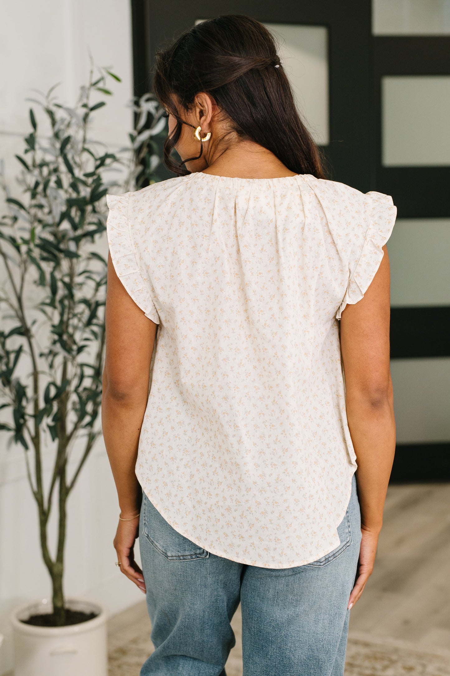 Picnic Petal Lace Detail Top