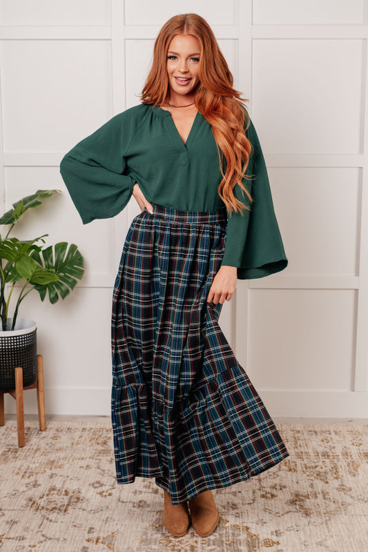 Jodifl Plaid Perfection Maxi Skirt