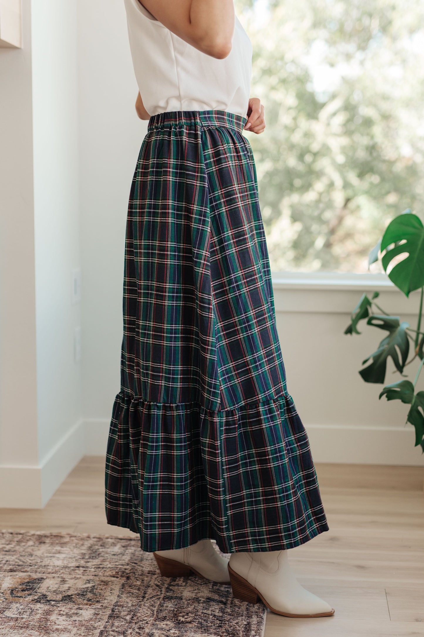 Jodifl Plaid Perfection Maxi Skirt