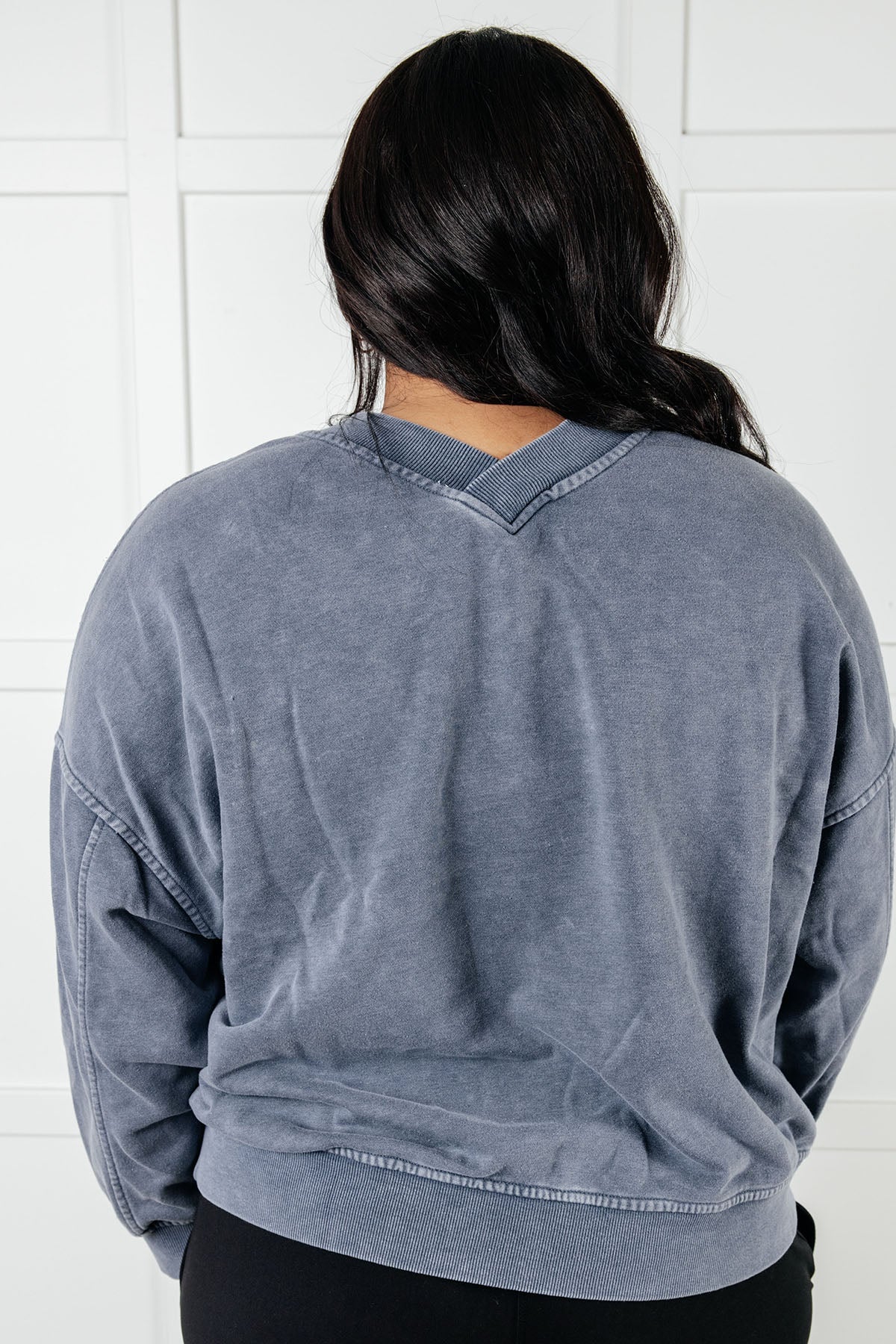 Rae Mode Rep Ready Mineral Wash French Terry Pullover in Blue