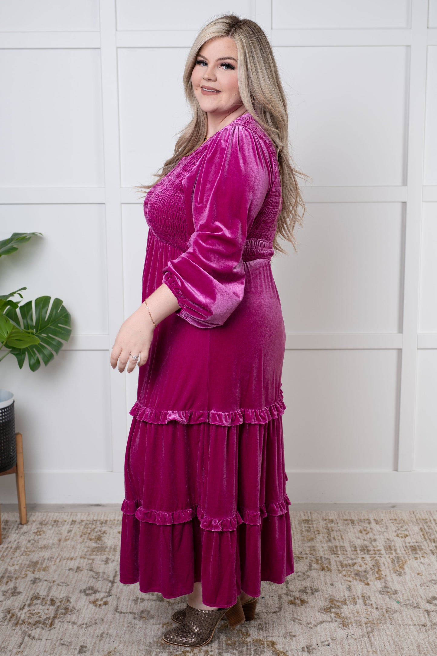 Jodifl Velvet Flamenco Maxi Dress