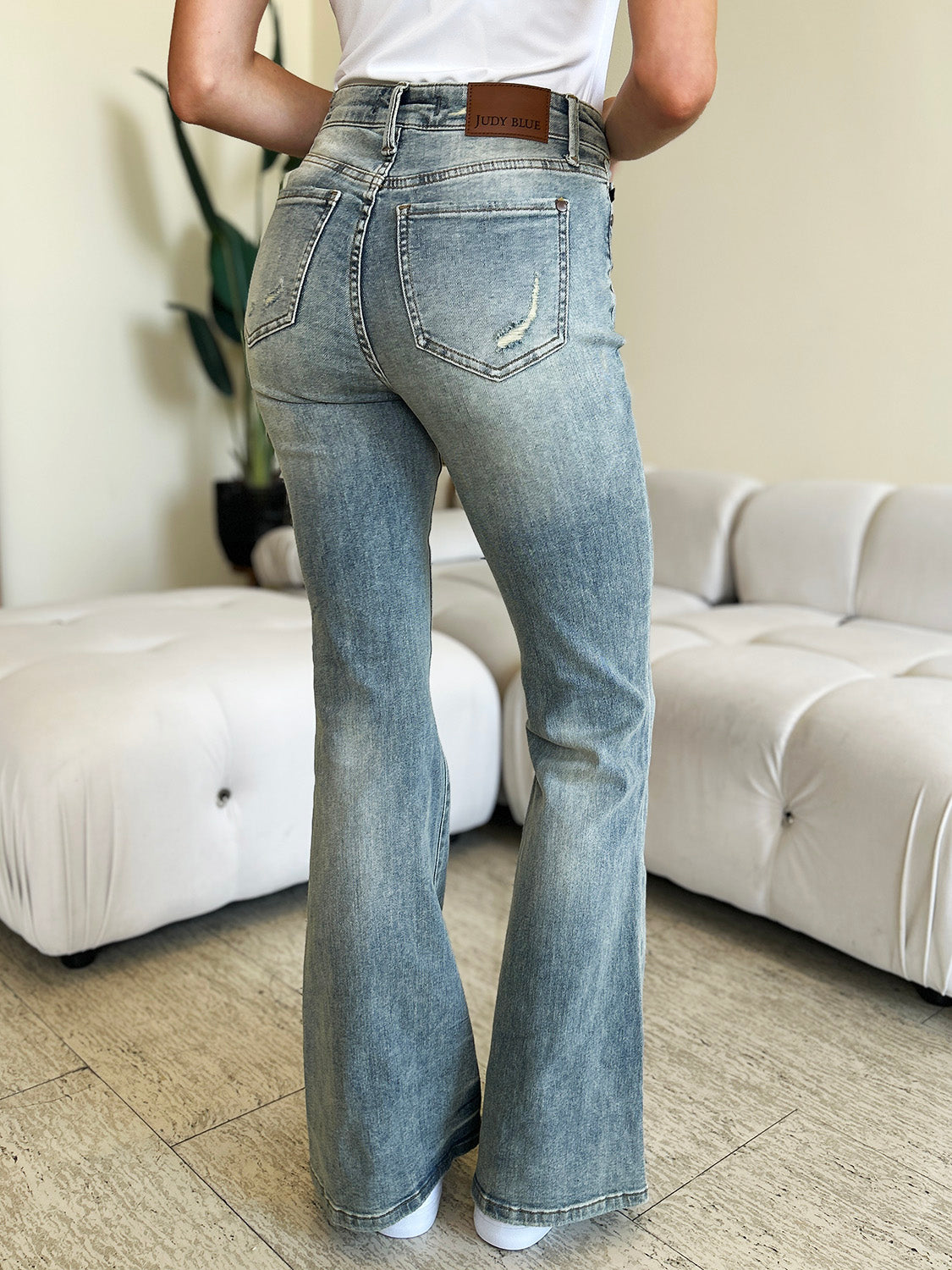 Judy Blue Tricia Full Size High Waist Flare Jeans