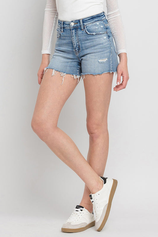 Vervet by Flying Monkey High Rise Denim Shorts