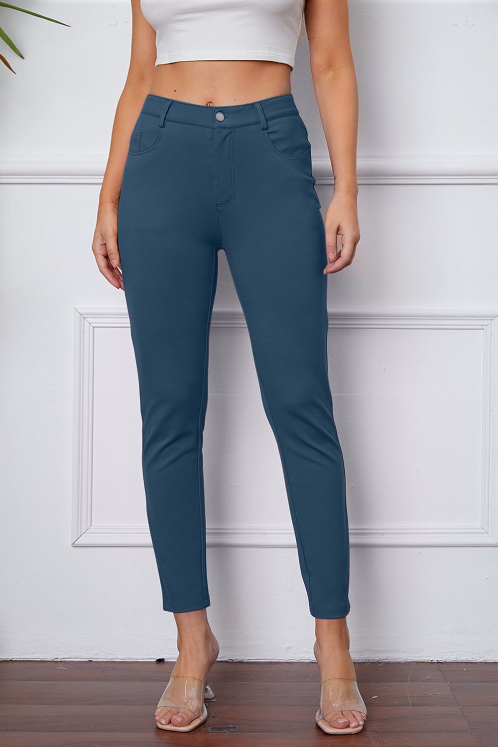 Basic Bae Full Size High Waist Skinny Pants