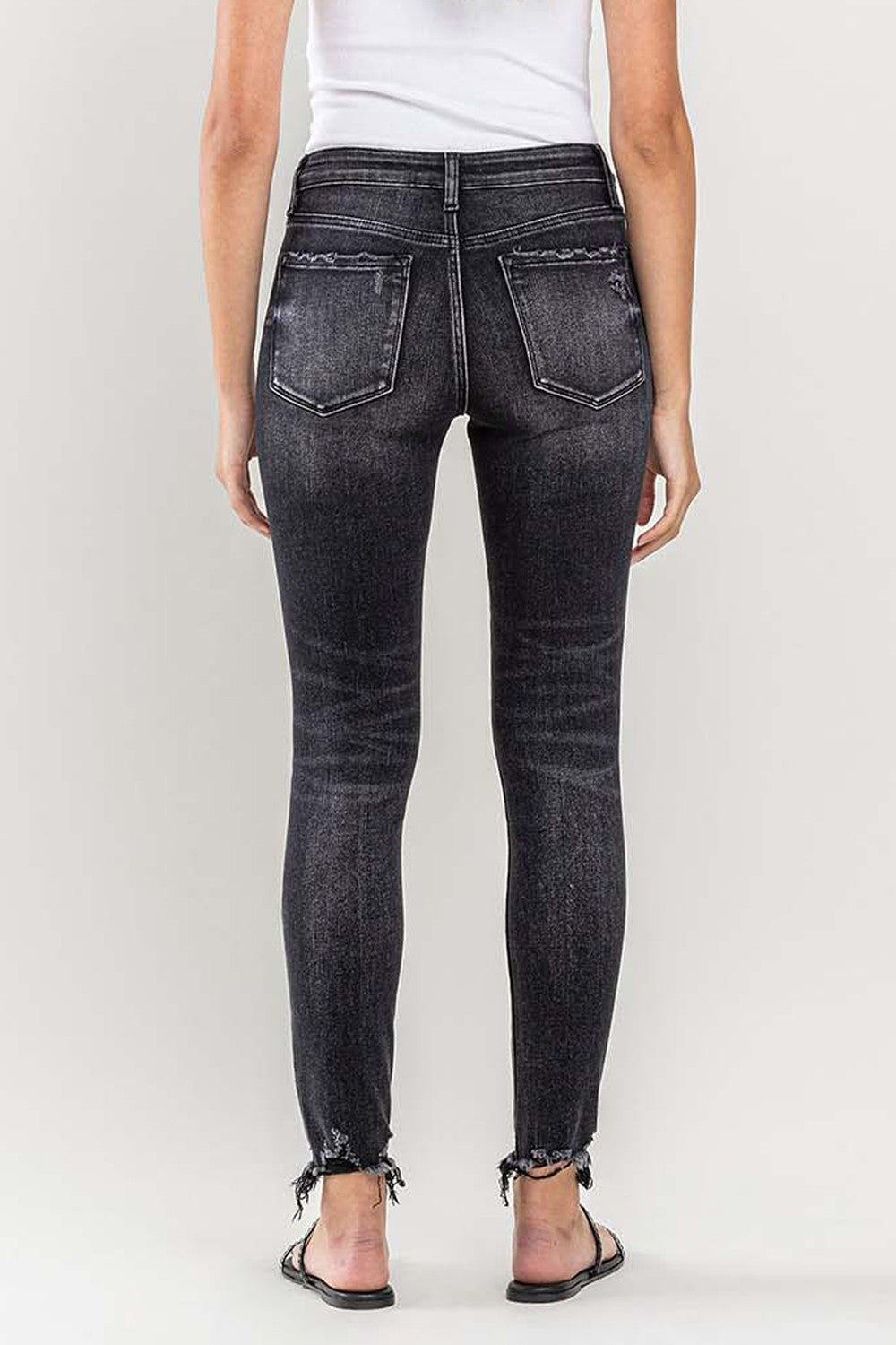 Lovervet Raw Hem Cropped Skinny Jeans