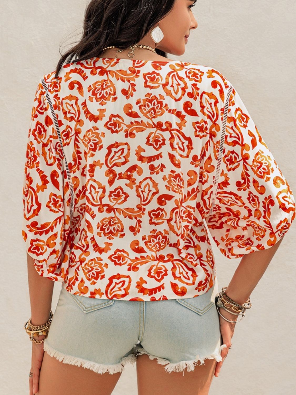 Printed Half Sleeve Blouse