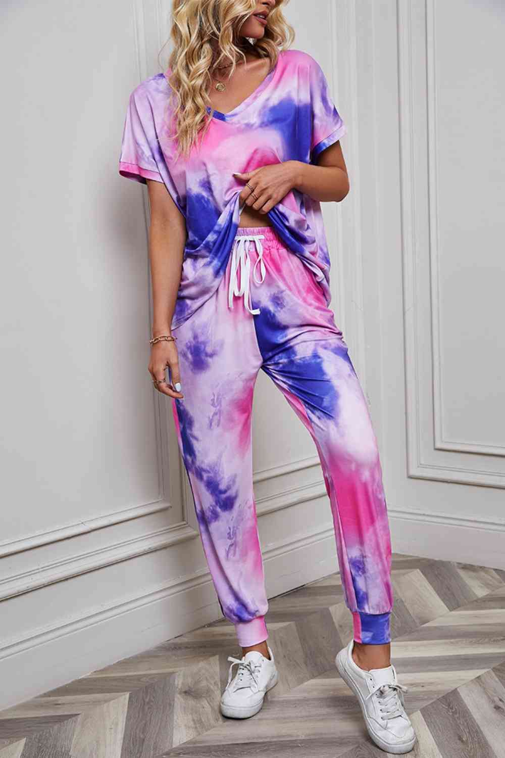 Tie-Dye Top and Pants Set