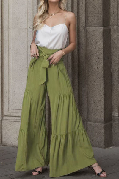 Tied Wide Leg Pants