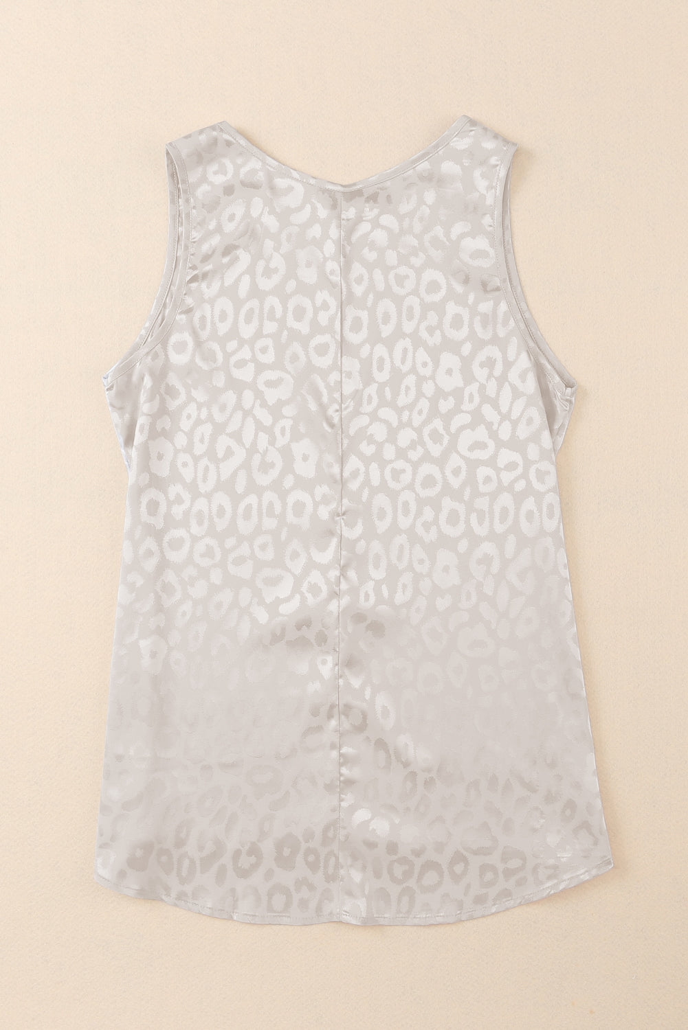 Leopard Round Neck Wide Strap Tank