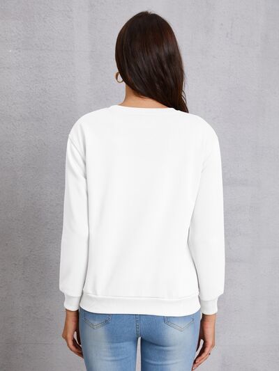 WESTERN Round Neck Dropped Shoulder Sweatshirt