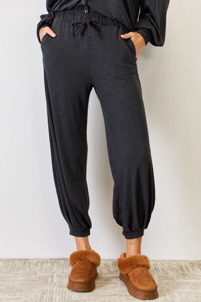 RISEN Ultra Soft High Waist Drawstring Lounge Joggers