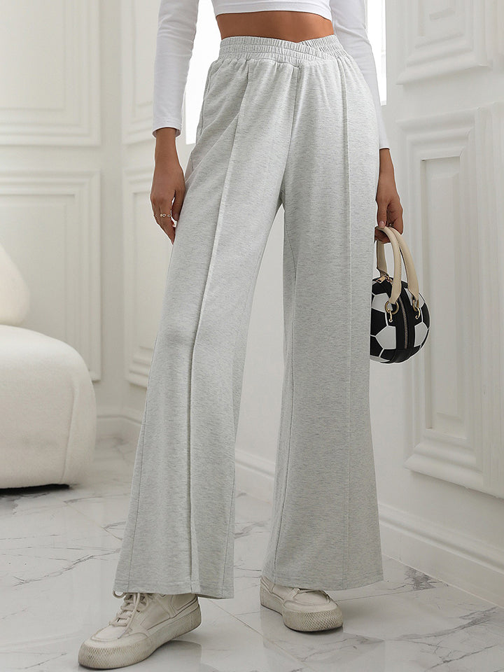 V-Waist Wide Leg Pants