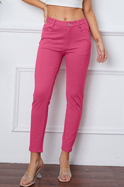 Basic Bae Full Size High Waist Skinny Pants