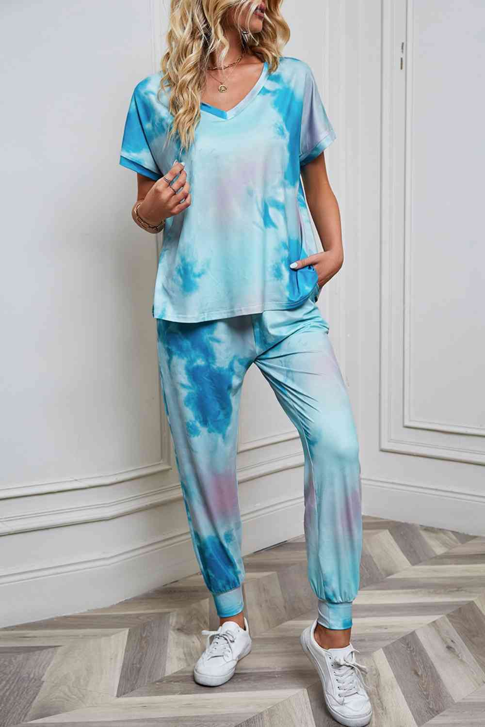 Tie-Dye Top and Pants Set